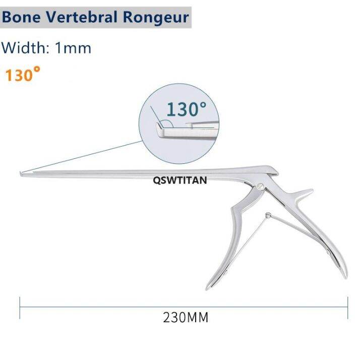 Orthopedics Kerrison Rongeur 130 degree 230mm Stainless Steel