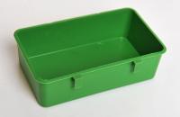 【JH】 bird multi-functional square food box parrot bath tub plastic trough with handle water bowl