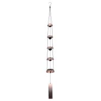 Bell Wind Chimes Temple Wind Bell with 5 Bells,Feng Shui Wind Chime for Home Yard Outdoor Decoration Memorial Wind Chime