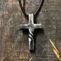 Antique Silver Color Twisted Cross Pendant Necklace Simple Classic Fashion Vintage Necklaces Jewelry Gift For Women Men Fashion Chain Necklaces