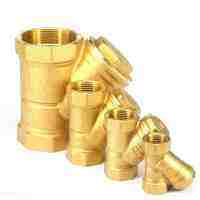 1/4"3/8" 1/2" 3/4" 1" 1-1/4" 1-1/2" 2"  BSPP Female Brass Y Strainer Filter Valve Pressure Washer Jet Air Conditioner Plumbing Valves