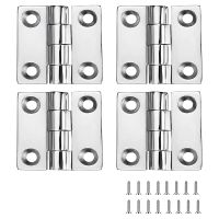 4 PCS Heavy Duty Stainless Steel Boat Hinges 2 Inch X 2 Inches Marine Grade Hinges