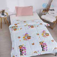 ผ้าห่มใยไหม เนื้อผ้าCOTTON ลิขสิทธิ์แท้ Paul Frank ขนาด 3.5 ฟุต ลาย TIME