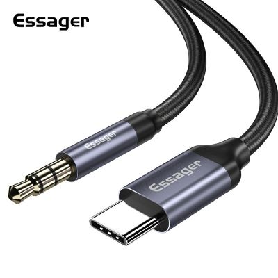 Chaunceybi Essager Usb C To 3.5mm Aux Jack and Headphone 3.5 Mm Audio Splitter 3 5 Cable for 10t