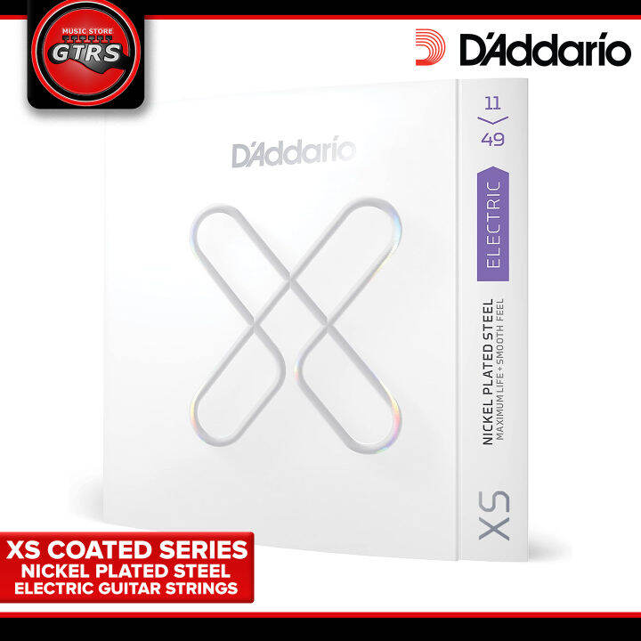 D'Addario XS Series Coated Series Electric Guitar Strings with XS
