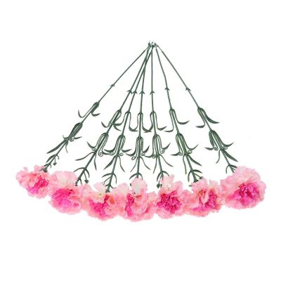 【DT】 hot  7 Branches Simulation Bouquet Artificial Carnation Fake Flower Faux Flowers SilkTH