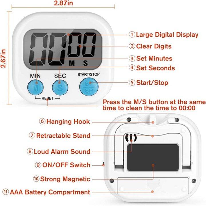 2pcs-kitchen-timer-magnetic-digital-timers-loud-alarm-kitchen-timers-for-upgrade-classroom-timer-for-kids