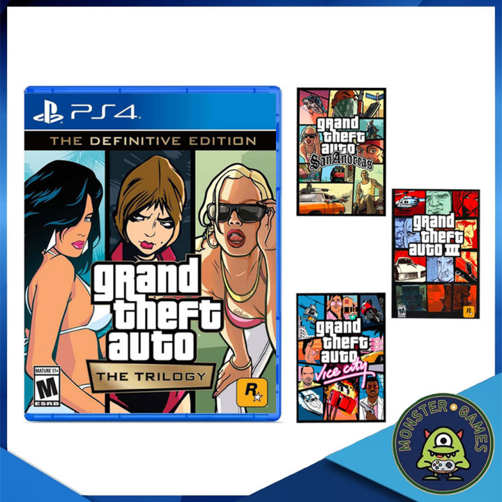 grand-theft-auto-the-trilogy-ps4-game-แผ่นแท้มือ1-gta-ps4-gta-trilogy-ps4