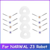 12Pcs for NARWAL J3 Robot Vacuum Cleaner Replacement Parts Washable Side Brush Mop Cloth Household Cleaning Accessories