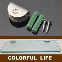 Stainless steel glass clip shelf clip glass laminates Shelf support size 21mm x 29mm x 14mm Bathroom Hardware