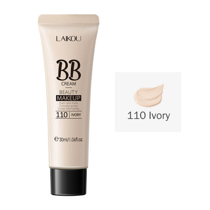 laikou-18ชั่วโมงติดทนนานบีบีครีมรองพื้นกันน้ำทำให้สีผิวสว่างขึ้นรอยสิวรูขุมขนจุดคอนซีลเลอร์แต่งหน้าไร้ที่ติ