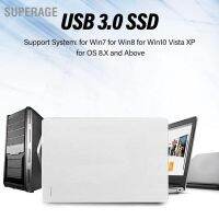 BSuperage ฮาร์ดไดรฟ์ภายนอก Usb3.0 5Gbps ความเร็วสูง 2.5 นิ้ว แบบพกพา โลหะ บางพิเศษ สําหรับ Win Os