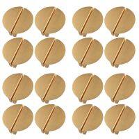 32Pack Champagne Gold Drawer Pulls,2.5 Inch Half Moon Cabinet Drawer Pulls Kitchen Handles