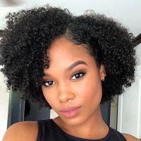 Afro Kinky Curly Wig Brazilian Human Hair Wigs For Women Short Pixie Cut Short Curly Bob Wigs Cheap Full Machine Made Natural Hand Tool Parts Accessor