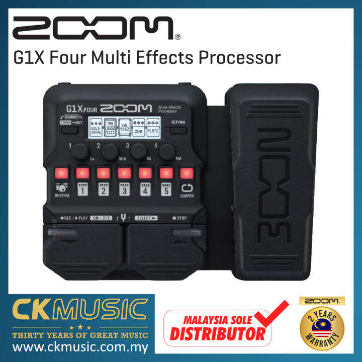 Zoom G1X Four Guitar MultiEffects Processor Lazada
