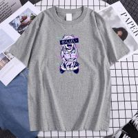 Hentai Waifu Anime Style Printing Mens T Shirt Cotton T Shirts Soft Loose Tshirts Mans