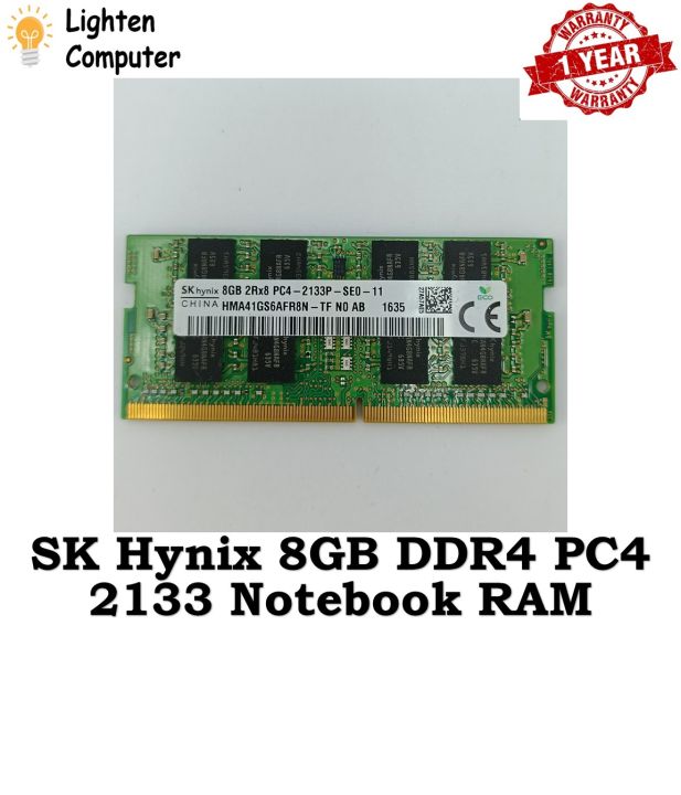 Tilkalde Efternavn Fortløbende Support Trade-In】 SK Hynix DDR4 2133MHz / 2400MHz / 2666MHz 8GB PC4 LAPTOP  RAM - Used | Lazada