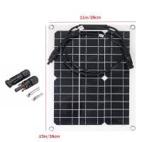 Solar Panel100W  Panel Kit Complete 12V With 10-60A Controller Plug Cable Connectors For Plates And Photovoltaic Systems Wires Leads Adapters