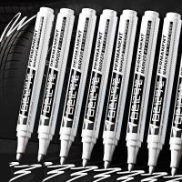 ปากกามาร์กเกอร์สีถาวรยางกันน้ำสีขาวดอกยางรถยนต์ปากกาเขียนยางรถต่อสิ่งแวดล้อมปากกา Graffti ดูแลล้อยาง