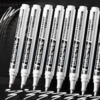 White Waterproof Rubber Permanent Paint Marker Pen Car Tyre Tread Environmental Tire Painting Graffti Pen