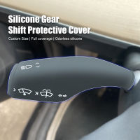 2Pcs สำหรับ Tesla รุ่น3 Y Gear Lever Sleeve ภายใน Remodel Patch รุ่น3รถซิลิโคนสีดำสีขาวคอลัมน์ Shift Protection Cove