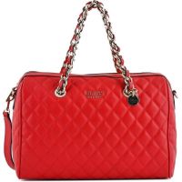 กระเป๋าสะพาย ทรงหรู GUESS SWEET CANDY LARGE SATCHEL Handbag รุ่นใหม่หนัง PU นิ่ม เย็บลายตาราง