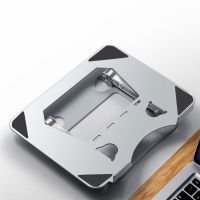 Portable Tablet Stand Holder Hollow Foldable Tablet Holder Rack Adjustable Height Angle Anti Slip for 10-17 Inch MacBook Air Pro