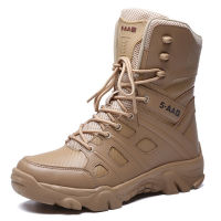 20212020 New Military Tactical Mens Boots Special Force Leather Desert Boot Outdoor Combat Ankle Boot Mens Shoes Plus Size 39-47