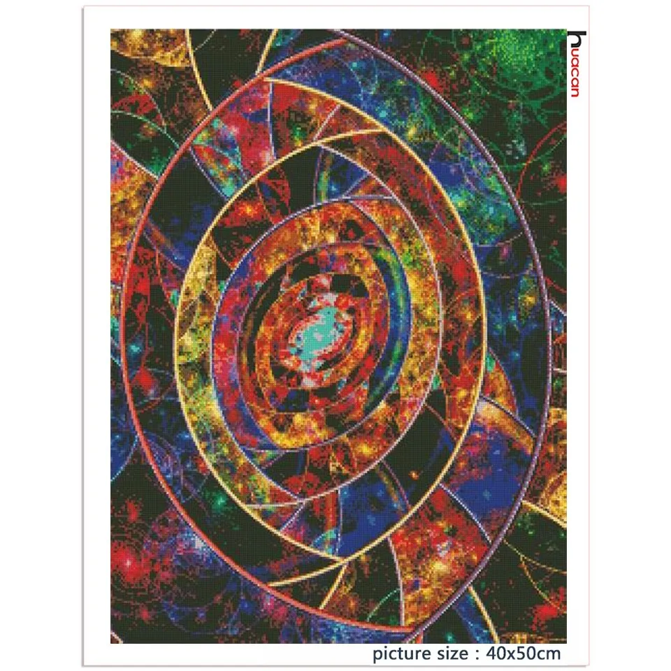 5d Diy Diamond Painting Mandala Abstract Mosaic Flower Fantasy Embroidery  Diamond Art Wall Decor 