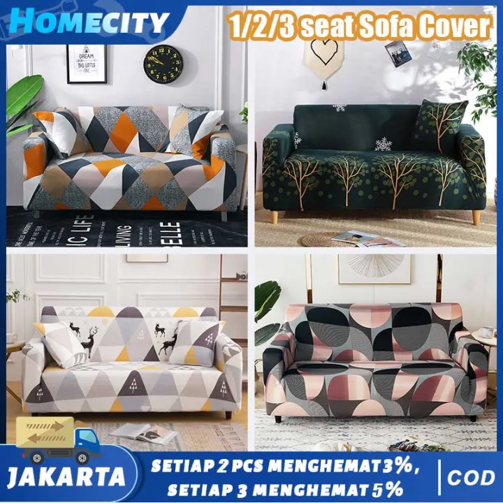 Dalam Stok Dikirim Dari Jakarta Elastic Sofa Cover Pattern Anti Selip 1 2 3 4 Seater Menarik Pelindung Penutup Lembut Sarung Elastis Streachable Bantal Gratis Lazada Indonesia Elastic Sofa Cover Pattern, How To Cover Sofa With