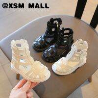 XSM MALL มาใหม่ล่าสุดสีทึบรองเท้าแตะโรมันนักสู้หญิงสูง-Top All-Match สบายกันลื่นรองเท้าเด็ก1-8ปี T22N03CC-145