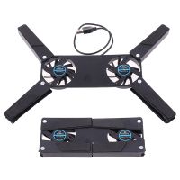 5V CPU Cooler Foldable USB Cooling Fan Mini Octopus Cooler Pad Quiet Stand Double Fans For 7-15 Inch Notebook Laptop