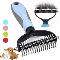 Pet Dog Brush Double sided Pet Hair Remover Comb For Cat Dogs Grooming Tool Cat brush Durable Comfort Pet Products