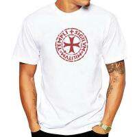 Knights Templar Tshirts Men Cotton Vintage Tee Shirt Seal Symbol Code Medieval Tee Clothes Gildan