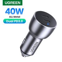 Ugreen 36W Quick Charge 4.0 3.0 QC USB Car Charger for Xiaomi QC4.0 QC3.0 Type C PD Car Charging for iPhone 14 13 12 PD Charger Car Chargers