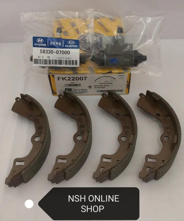 Brake Shoe (FBK)+Brake Pump (OEM) Rear for Kia Picanto Naza Suria 1.1
