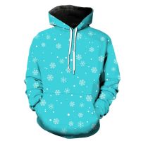 Sudaderas con capucha de copos de nieve para hombre, chaquetas con capucha y estampado 3D, ropa de calle divertida de Hip Hop, Tops de moda para adolescentes, invierno, 2022