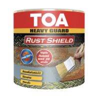 ( Promotion+++) คุ้มที่สุด TOA Rust Shield ทีโอเอ รัสท์ ชิลด์ สีรองพื้นกันสนิมแห้งเร็ว ระบบอีพ็อกซี่ 1 ส่วน (ขนาด 3.7 ลิตร) ราคาดี อุปกรณ์ ทาสี อุปกรณ์ ทาสี บ้าน อุปกรณ์ ทาสี ห้อง อุปกรณ์ ใน การ ทาสี