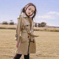 Girls Trench 9 Spring 8 New Big Childrens Clothing 7 Baby Coat Autumn 12 Years Tide Girl Christmas Birthday Gift 9 Kids Clothes