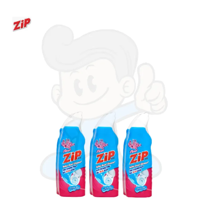 Zip Toilet Bowl Cleaner 3 in 1 Jumbo Set (3 x 500 ml) Lazada PH