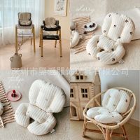 Pure Cotton Cushion Breathable Baby Dining Chair Cushion Baby Stroller Mat Children Anti-hunchback Thickened Cushion