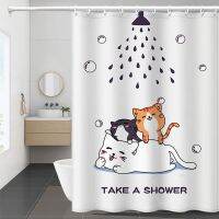 3D Digital Printing Resistant Waterproof Bathroom Shower Curtain  Polyester Shower Curtain Waterproof Mildew Resistant Bathroom Supplies Practical Home Decor 110614