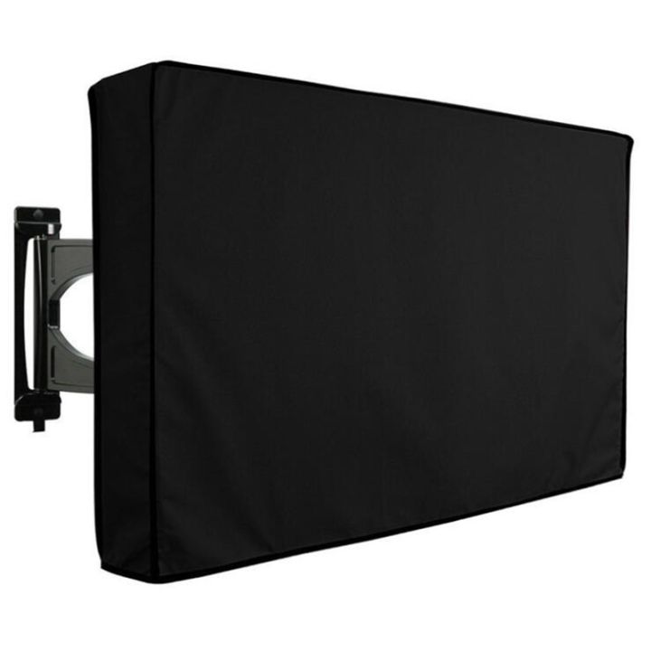 outdoor-tv-cover-for-lcd-led-waterproof-weatherproof-and-dust-proof-tv-screen-protectors-black