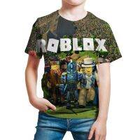 *NEW* ROBLOX Shirts Kids T-Shirts *3-13 Years Old *110-160* Summer Short Sleeve Boys Shirts Lego Play Cartoon Adventure Tops