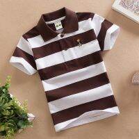 Baby Boy Polo Shirt 2-15 Years Teenagers Summer Kids Clothes Children Tops Short Sleeve Shirts Fashion Stripes Towels