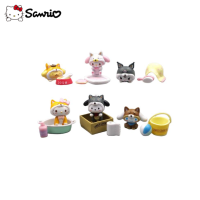 Sanrio Family Animation อุปกรณ์ต่อพ่วง Home Shiba Inu Series Kawaii Hello Kuromi My Melody Creative Doll Hand-Made Blind