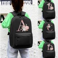 Girls School Bags Child Pink Letter Print Backpack Kindergarten Cute Children Schoolbag Teenage Casual Kids Shoulder Bag Daypack
