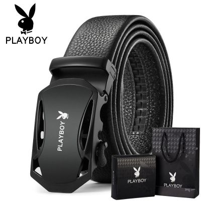 [head layer cowhide] playboy belt male leather fashion sports car head automatic belt buckle leisure male belt