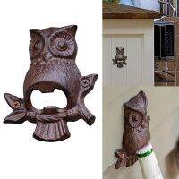 □♈ Cast Iron Bottle Opener Wall Mounted Vintage Retro Beer Opener Tool Accessories Bronze Color With Screws Bar Decoration Gadgets