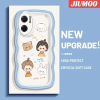 เคส JIUMOO สำหรับ Xiaomi MI Xiaomi MI Redmi 10 5G Note 11E 5G Redmi 11 Prime รูปการ์ตูนสุดเจ๋งเด็กผู้หญิงดีไซน์ใหม่ Colour Border กันกระแทกแบบใสนิ่มเคสมือถือโปร่งใสลายกล้องถ่ายรูปความคิดสร้างสรรค์ซิลิกาเจลฝาครอบป้องกัน